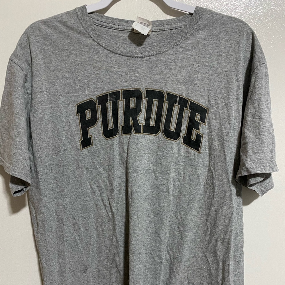 Gray Purdue t-shirt